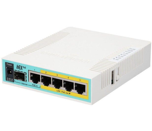MikroTik hEX PoE RB960PGS (1xWAN 1xSFP 4xLAN) 4xPoE - 648454 - zdjęcie 2